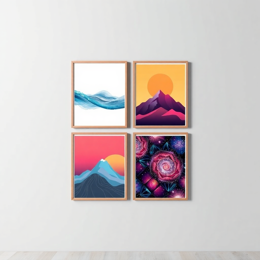 AI poster example designs